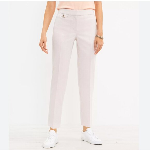 LOFT Button Pocket Slim Pants in Houndstooth - Picture 1 of 2